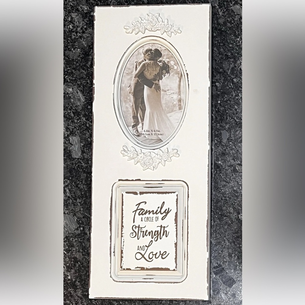 Elegant White Family Photo Frame